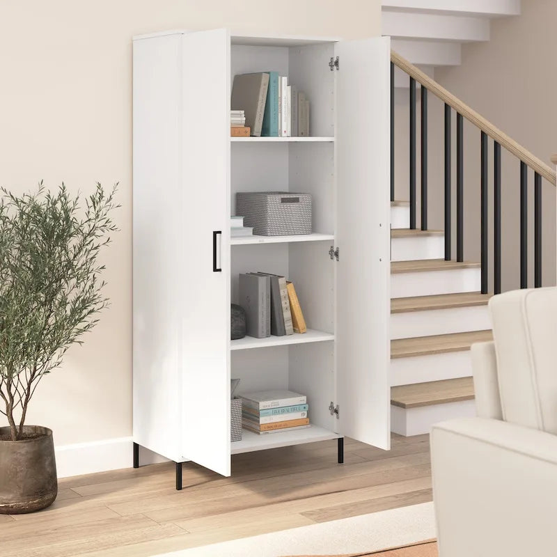 Armoire haute de rangement avec portes