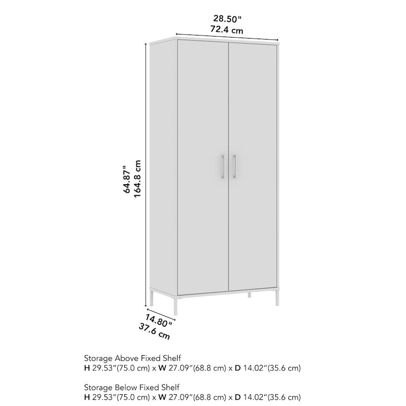 Armoire haute de rangement avec portes