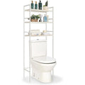 Étagère de rangement 3 niveaux à placer au-dessus des toilettes