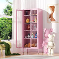 Vitrine de collection en verre de 170 cm avec portes en verre et 4 étagères réglables